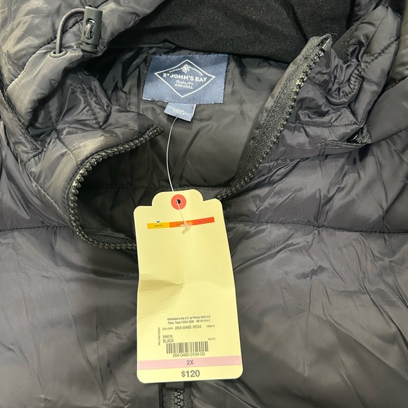 St. John's Bay Charcoal Puffer Coat - Picture 2 of 3